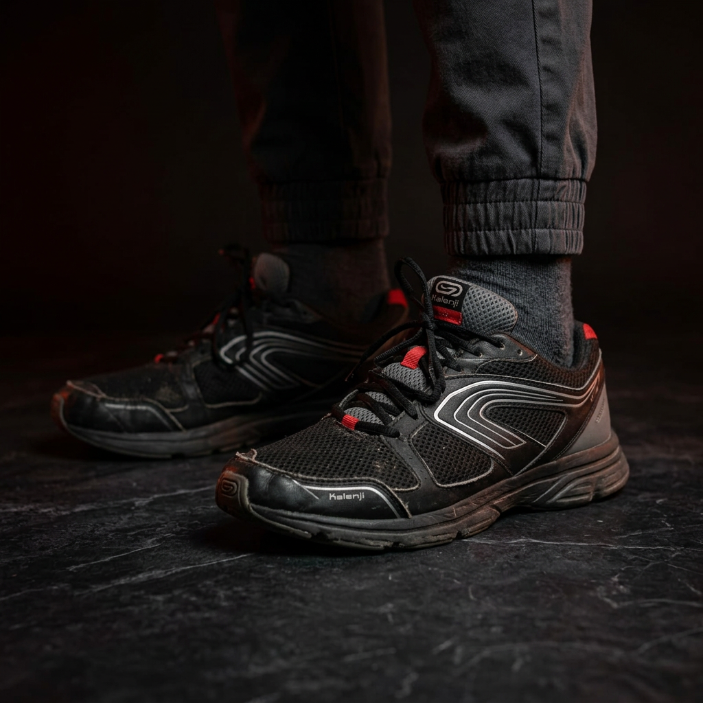 Urban Street Runner Sneakers — Black/Red