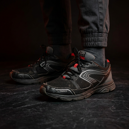 Urban Street Runner Sneakers — Black/Red